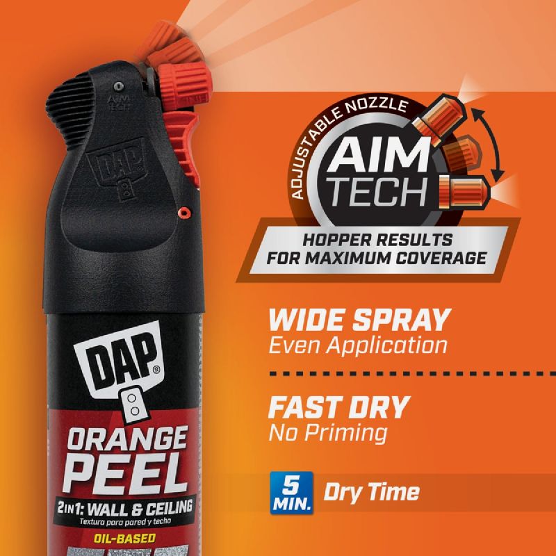 DAP 2-In-1 Orange Peel Spray Texture White, 25 Oz.
