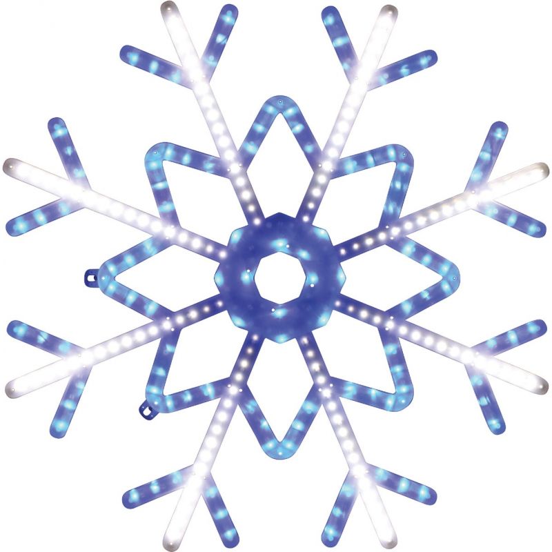 Alpine Blue &amp; White Snowflake Motion LED Lighted Decoration