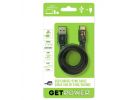 GetPower GP-USB-USBC Charge and Sync Cable, USB-A, USB-C, 3 ft L