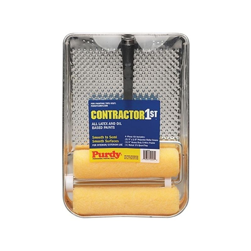Purdy Contractor 1st 144688183 Paint Roller Cover, 1/2 in Thick Nap, 18 in L, Polyester Cover