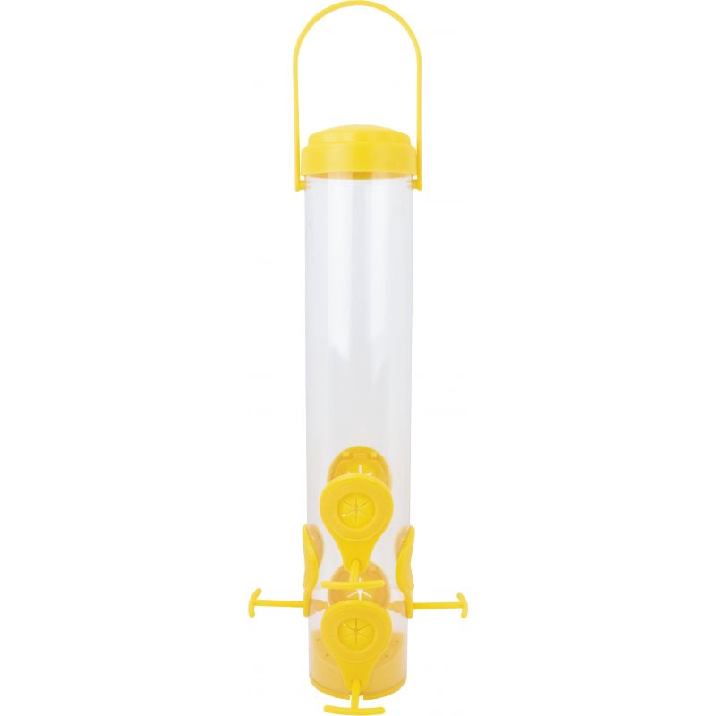 Perky-Pet Classic Nyjer Seed Finch Thistle Feeder Yellow/Clear
