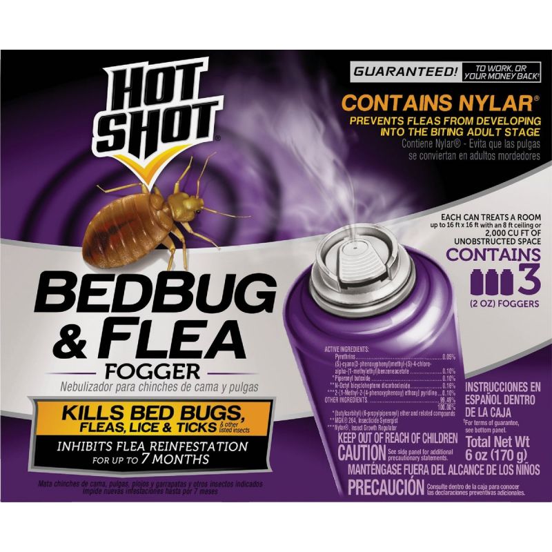 Hot Shot Flea &amp; Bedbug Indoor Insect Fogger 2 Oz.