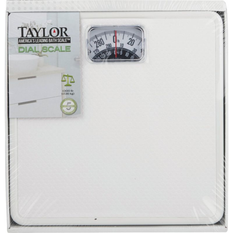 Taylor Mechanical Analog Bath Scale 300 Lb., White