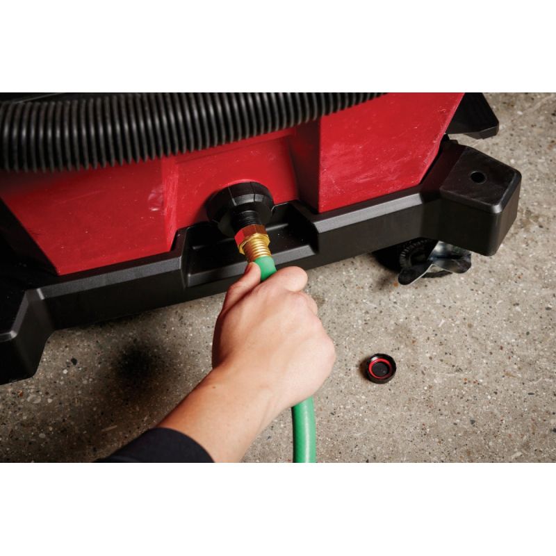 Milwaukee Vacuum Hose to Drain Adapter Black