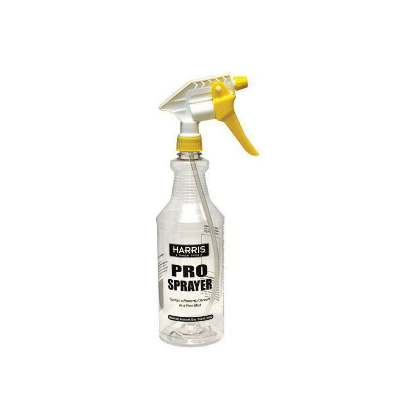 Harris PRO-32 Spray Bottle, Adjustable Nozzle, Plastic, Clear Clear
