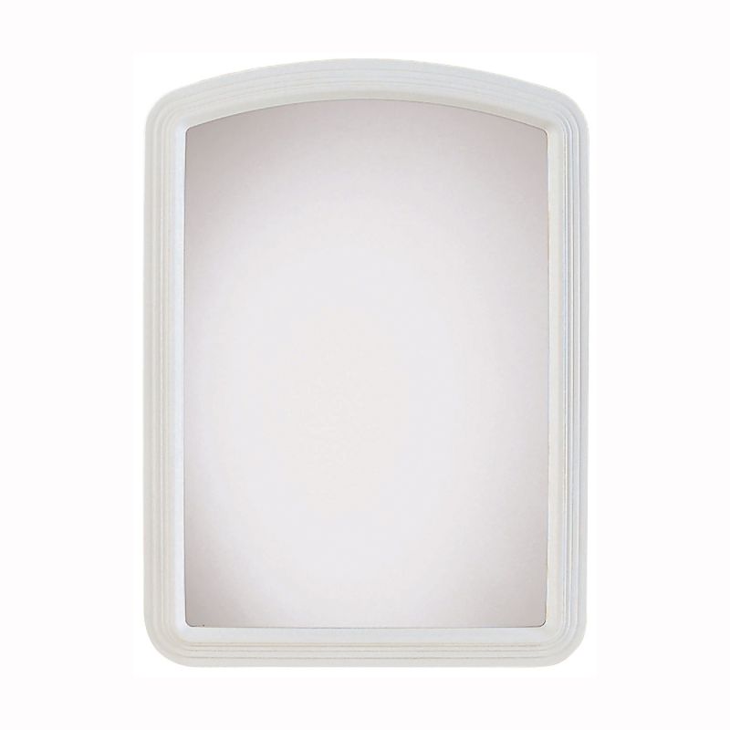 Renin 20-0410 Macau Framed Mirror, 22 in W, 16 in H, Rectangular, Plastic Frame, White Frame (Pack of 6)
