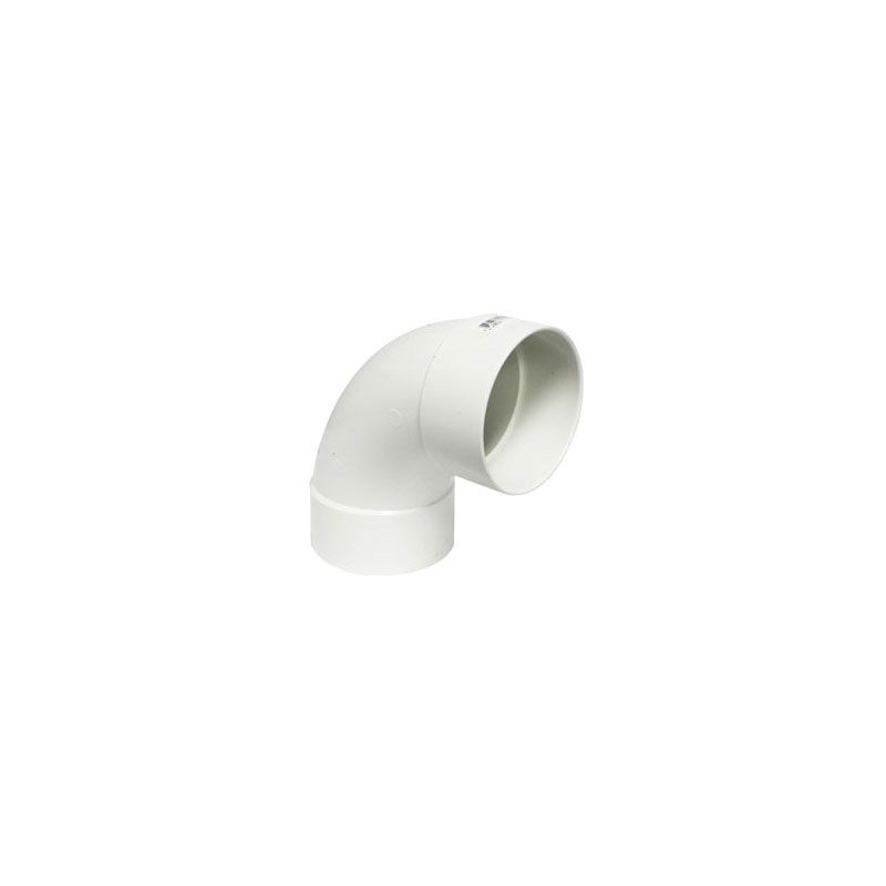 IPEX 414163BC Sewer Long Turn Sweep Pipe Elbow, 3 in, Hub, 90 deg Angle, PVC, White White