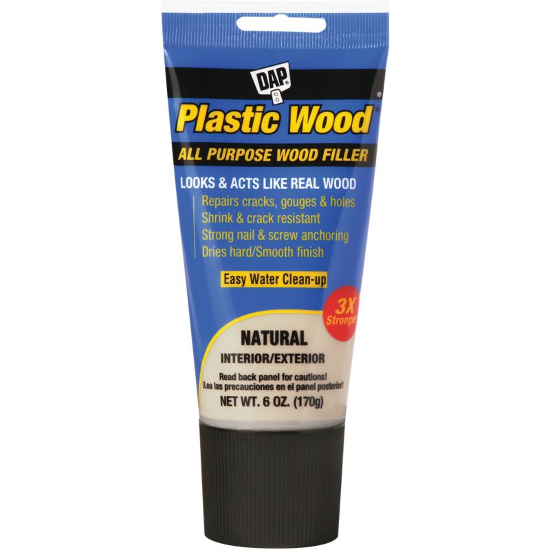 Dap Plastic Wood All Purpose Wood Filler Natural, 6 Oz.