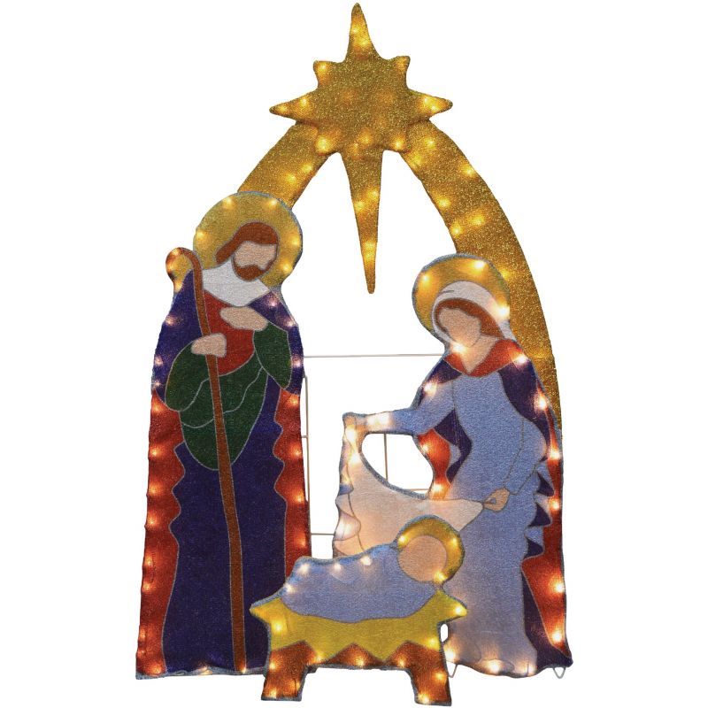Candy Cane Lane LED Nativity Holiday Figure