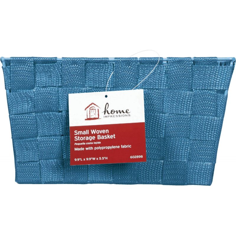 Home Impressions Woven Storage Basket Blue