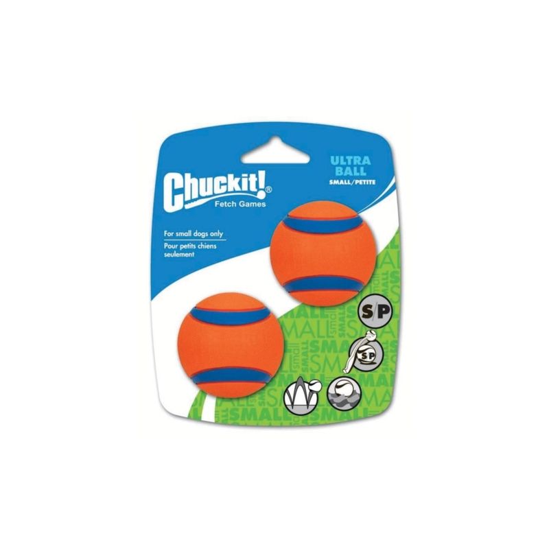 Chuckit! 17020 Dog Toy, S, Rubber, Blue/Orange S, Blue/Orange
