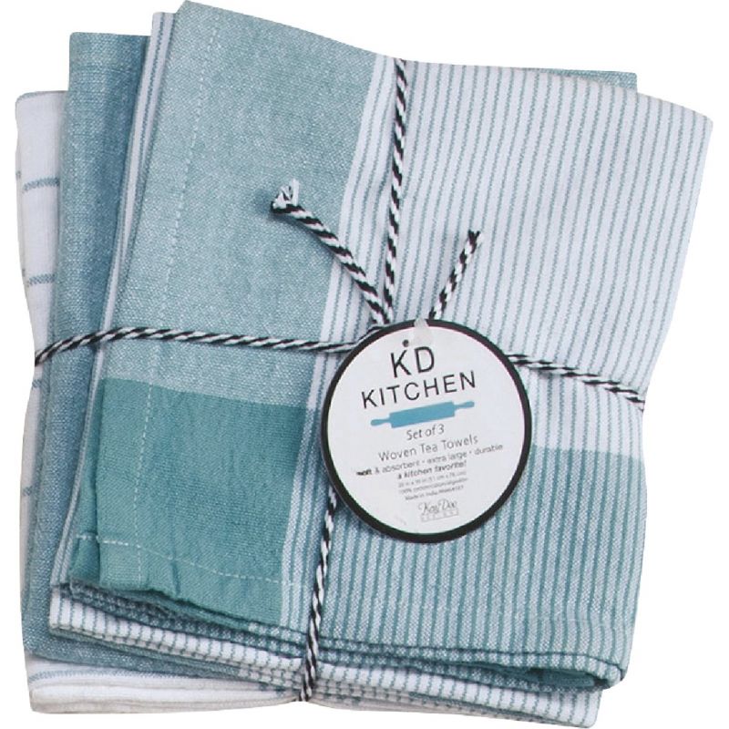 Kay Dee Designs Tea Towel Aqua (Pack of 2)