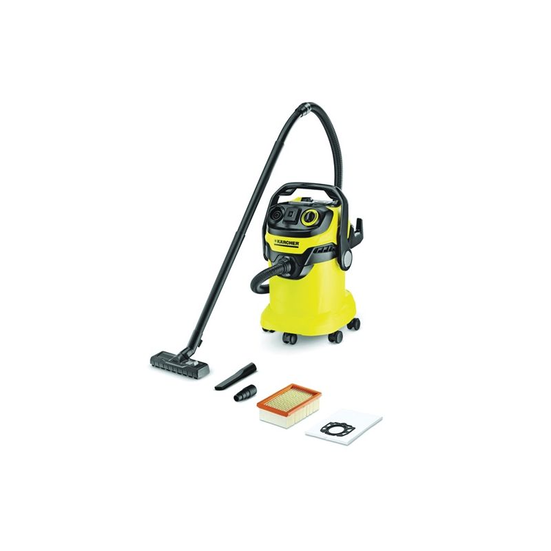 Karcher WD5/P 1.348-197.0 Wet and Dry Vacuum Cleaner, 6.6 gal Vacuum, 73 dBA, Pleated Filter, 1800 W, 120 V