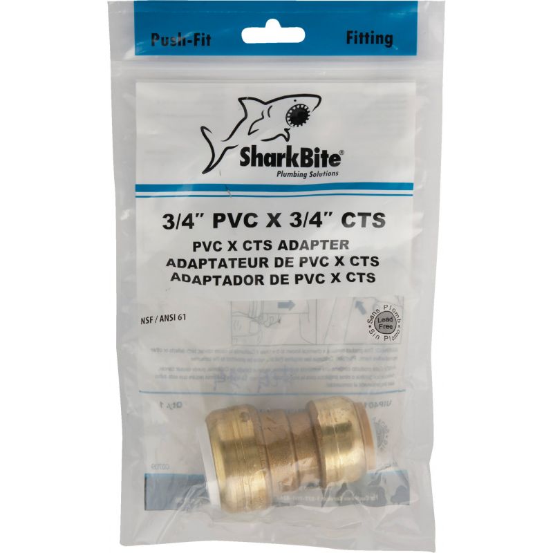 Buy SharkBite Push-to-Connect CTS X PVC Coupling 3/4 In. CTS X 3/4