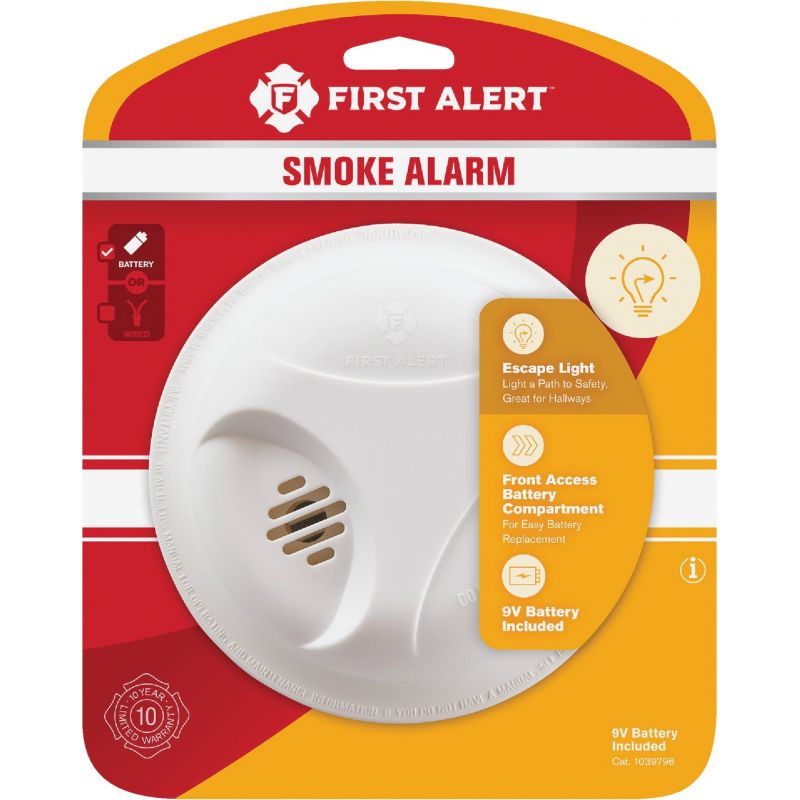 First Alert Smoke Alarm With Hush White