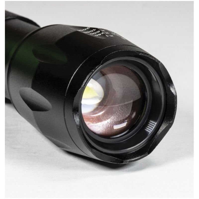 Dorcy Ultra HD Series 41-4379 Flashlight, Lithium-Ion, Rechargeable Battery, 200 Lumens Lumens, Flood, Spot Beam, Black Black