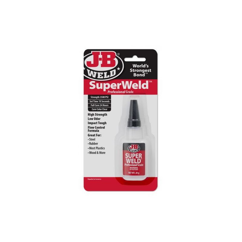 J-B Weld 33120H Instant Adhesive, Liquid, Clear, 20 g Clear