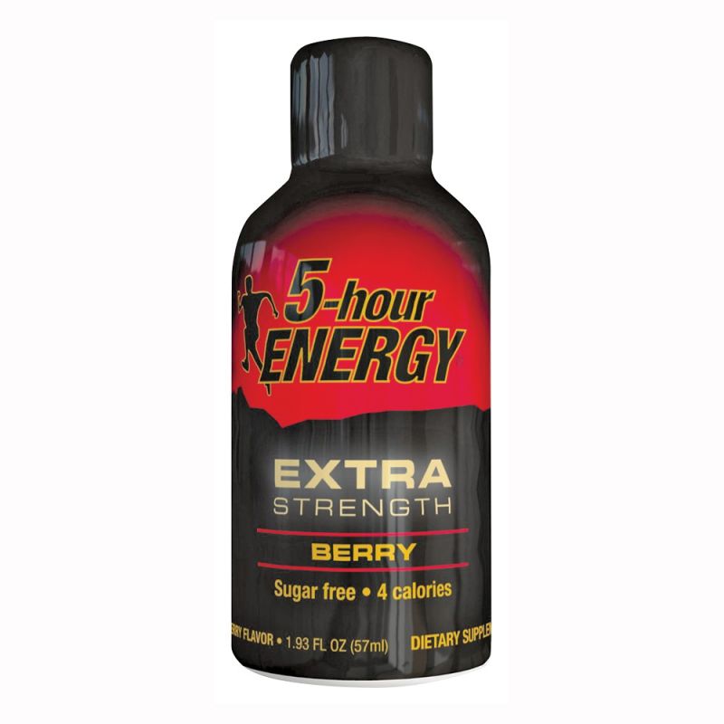 5-hour ENERGY 718128 Sugar-Free Energy Drink, Liquid, Berry Flavor, 2 oz Bottle (Pack of 12)