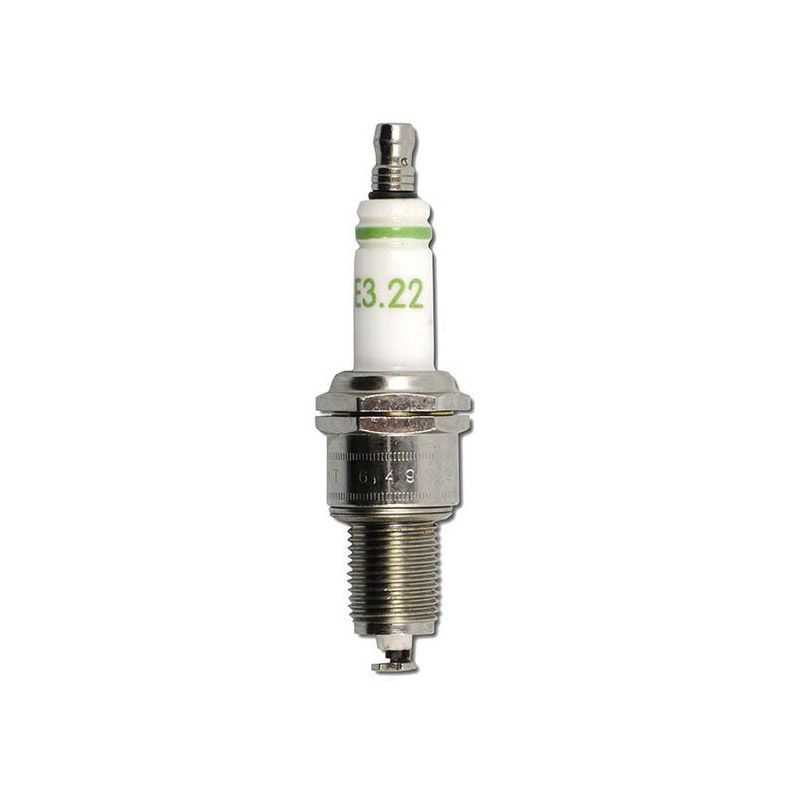 E3 E3.22F Spark Plug, For: Honda Lawnmower Engines, PowerMore Lawnmower and Snow Thrower Engines White