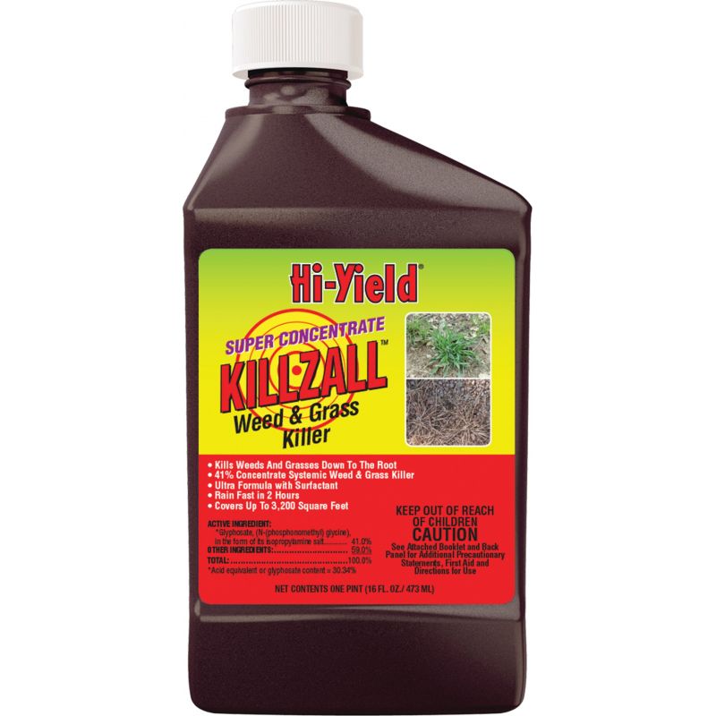 Hi-Yield Killzall Weed &amp; Grass Killer 16 Oz., Pourable