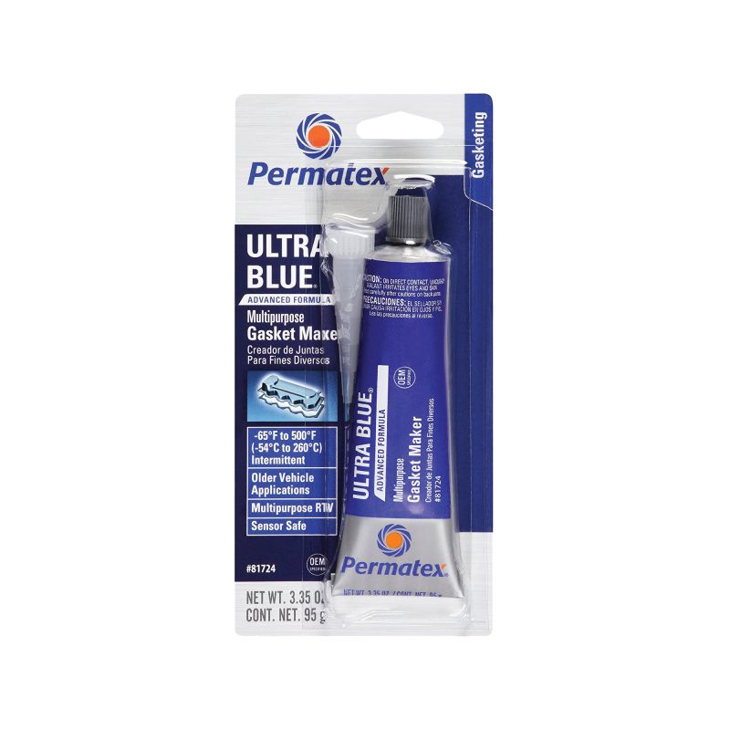 Permatex 81724 Gasket Maker, 3.35 oz Tube, Paste, Mild Blue