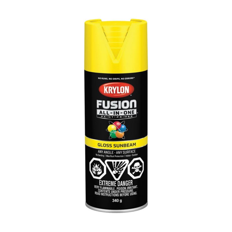 Krylon FUSION ALL-IN-ONE Gloss Hot Pink Spray Paint and Primer In