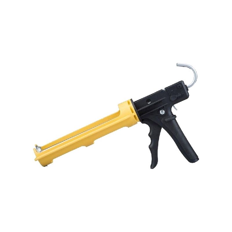 Dripless ETS3000 Caulking Gun, 10 oz Cartridge, Ergonomic Handle Yellow