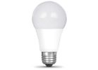 Feit Electric BPOM60/930CA/LED-12 LED Bulb, General Purpose, A19 Lamp, 60 W Equivalent, E26 Lamp Base, Warm White Light