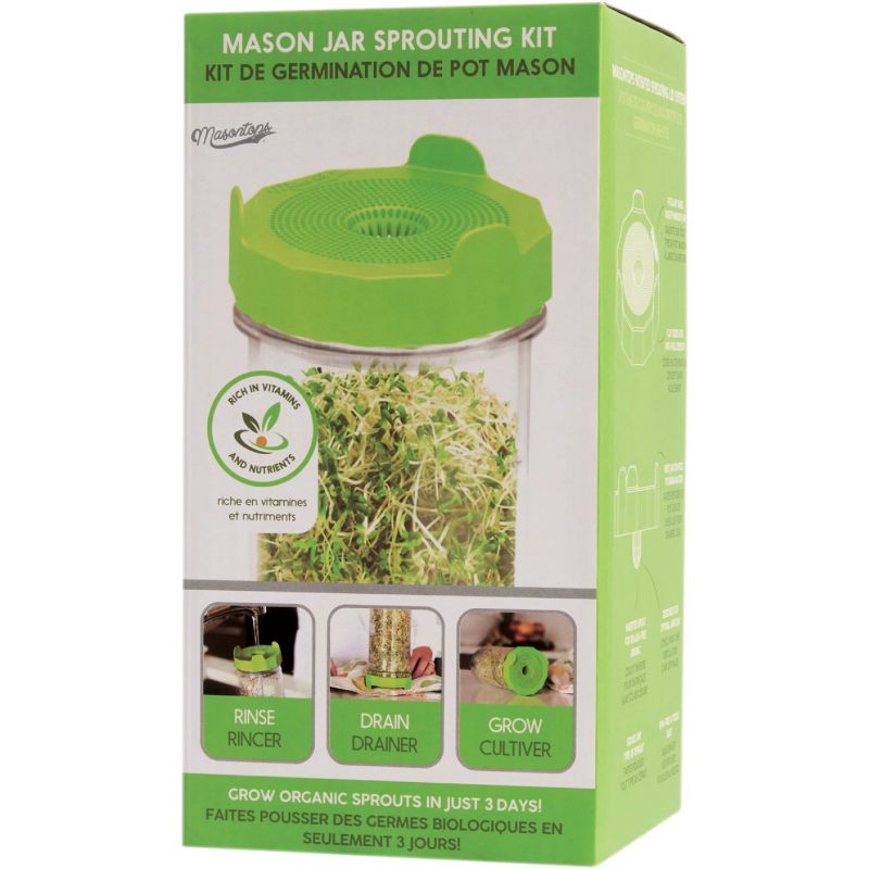 Masontops Mason Jar Sprouting Kit 24 Oz.