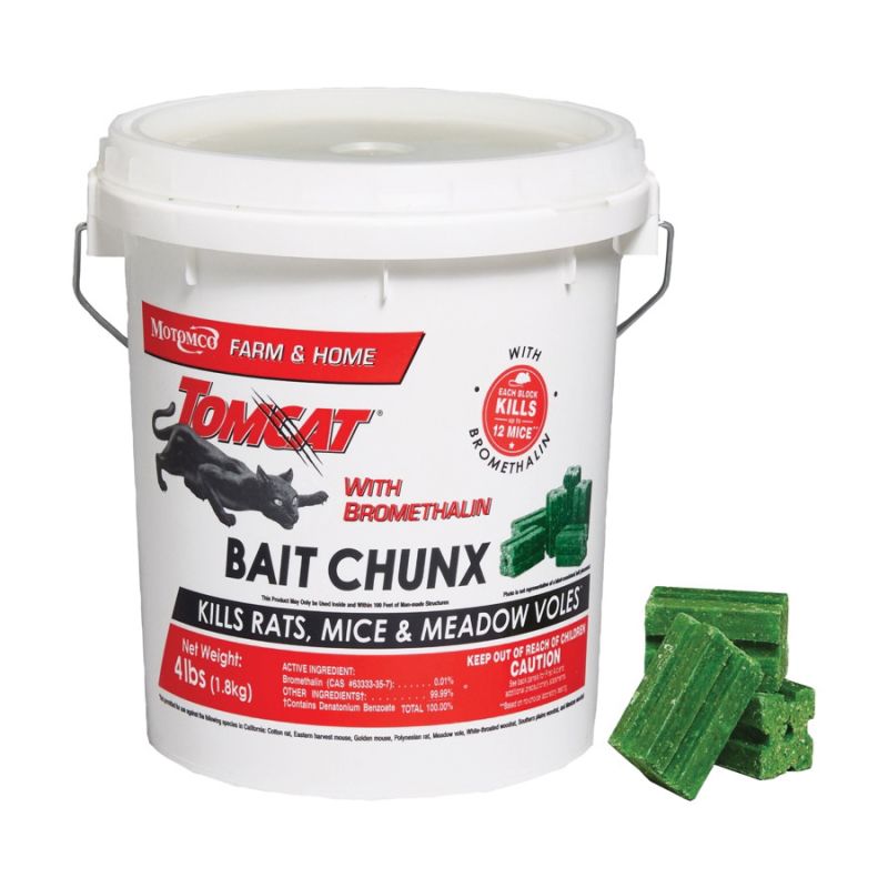 Tomcat BL22244 Rat and Mouse Poison, 1 oz Pail Green