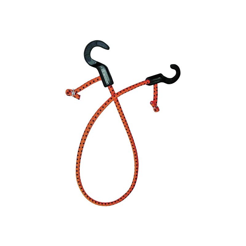 Keeper ZipCord 06378 Bungee Cord, 30 in L, Rubber, Hook End