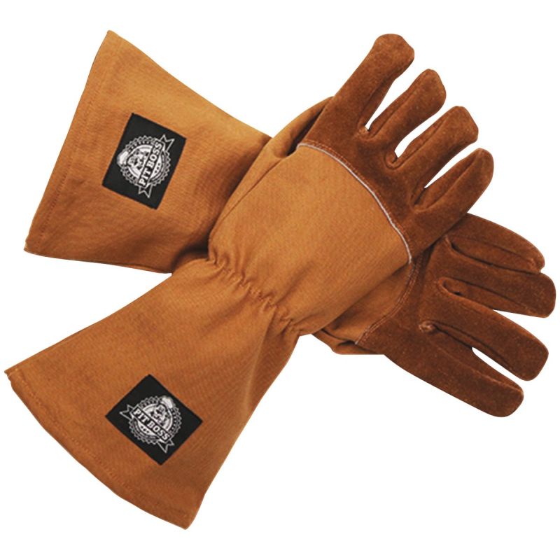 Pit Boss Grill Gloves 1 Size Fits Most, Tan/Brown