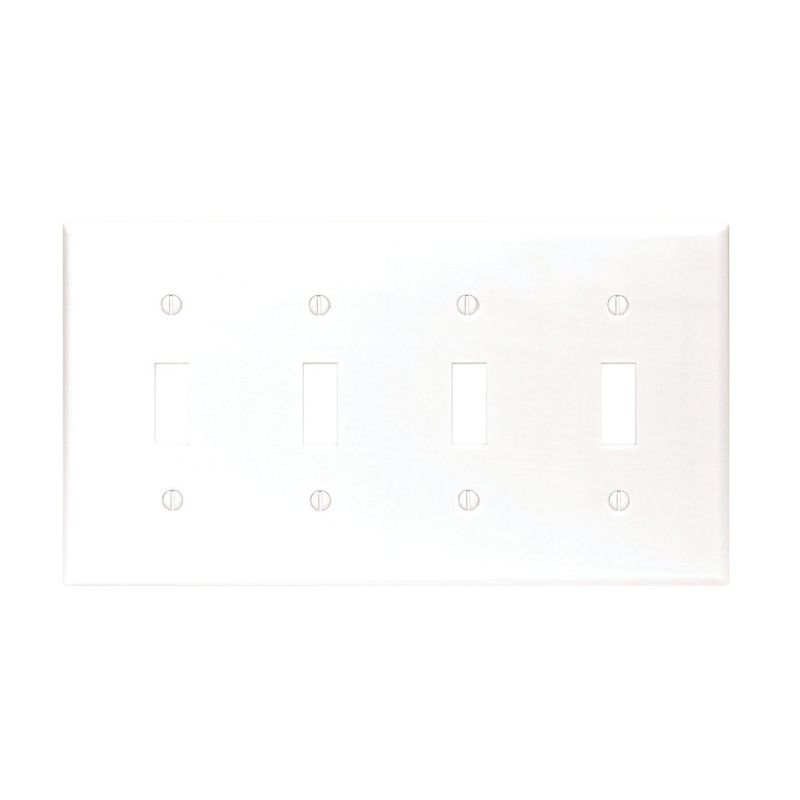 Leviton Plastic Switch Wall Plate White