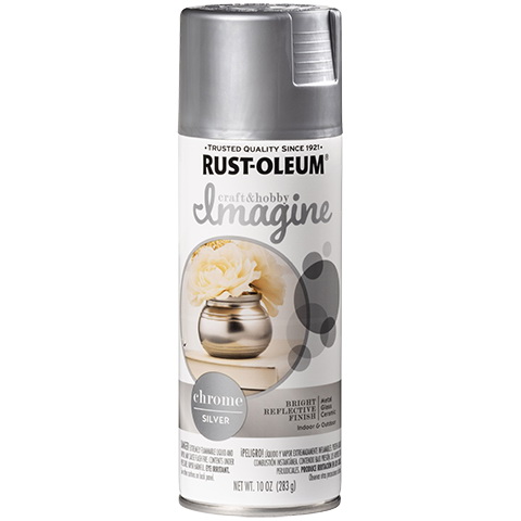 Rust-Oleum 343346 Automotive Custom Chrome Spray Paint, 10 oz, Black