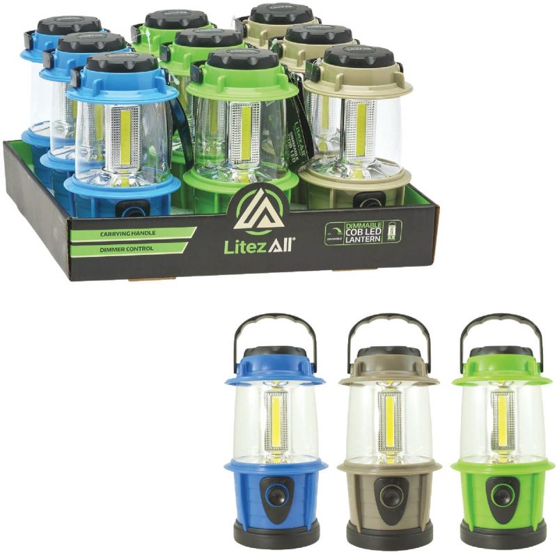 LitezAll Mini COB LED Lantern Assorted (Pack of 9)