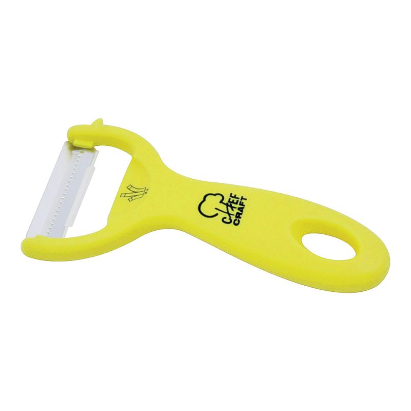 CHEF CRAFT 21643 Peeler, Plastic/Stainless Steel, Yellow Yellow