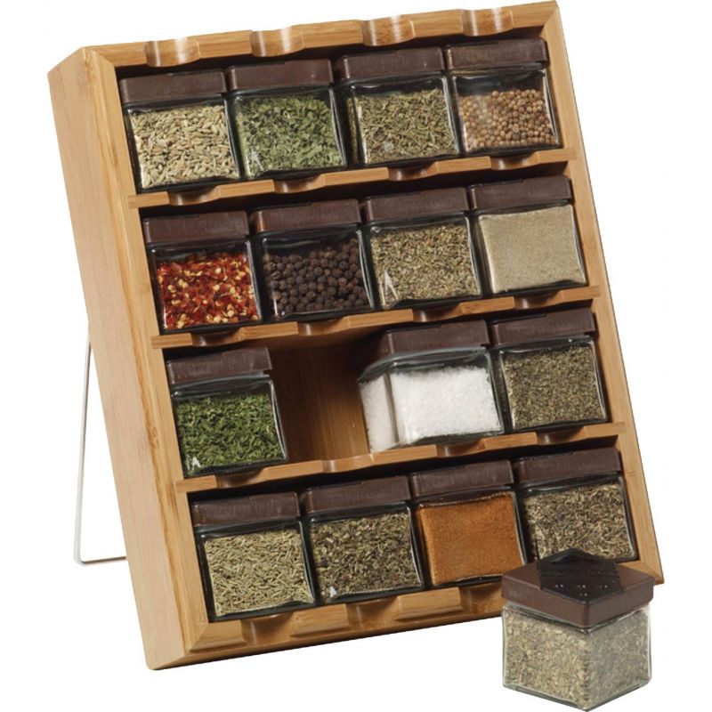 Kamenstein Inspirations 3-In-1 Bamboo Spice Rack Brown