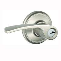 Buy Schlage F Series F51VSAC619 Entry Lever, Mechanical Lock, Satin Nickel,  Metal, Residential, 2 Grade