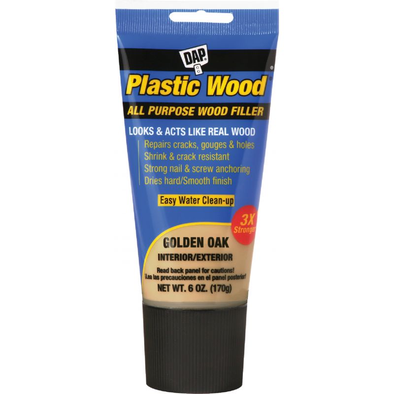 Dap Plastic Wood All Purpose Wood Filler Gold Oak, 6 Oz.