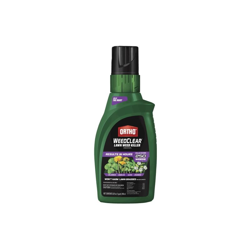 Ortho WEEDCLEAR 0449405 Weed Killer, Liquid, Spray Application, 32 oz Bottle Clear