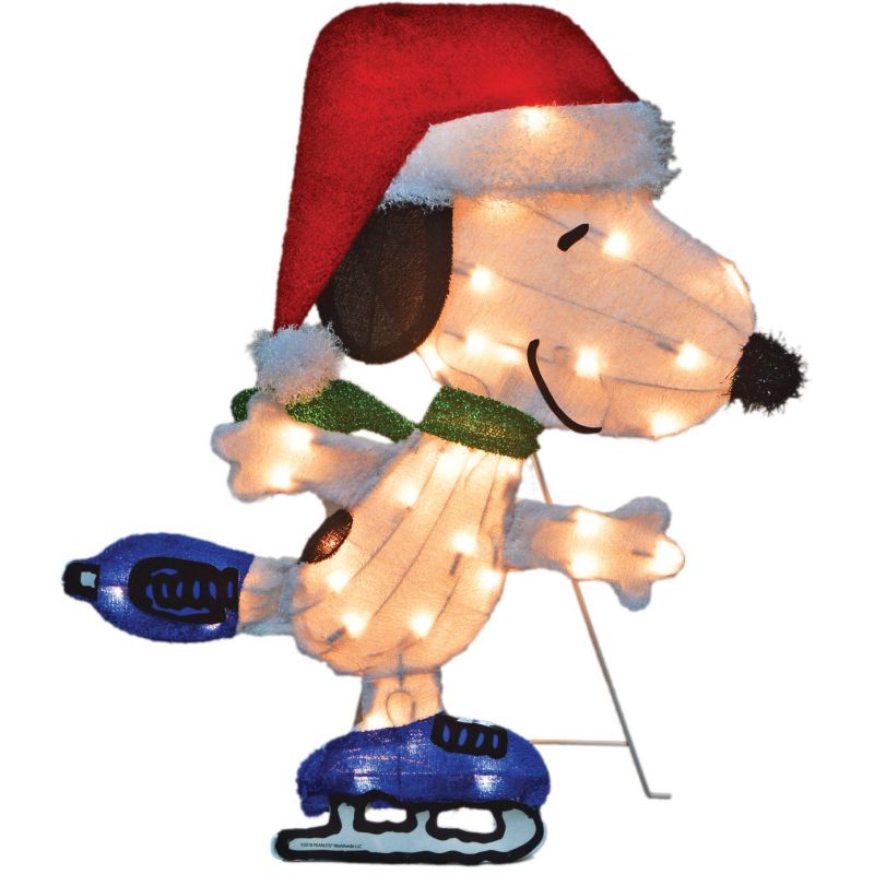 Product Works Peanuts Skating Snoopy Holiday Figure
