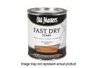 Old Masters 61004 Fast Dry Stain, Dark Walnut, Liquid, 1 qt Dark Walnut