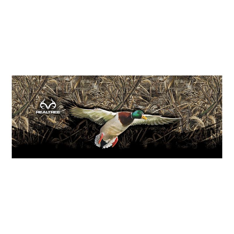 REALTREE RT-TG-DK-MX5 Decal, Duck Tailgate Graphic, White Legend, Vinyl Adhesive (Pack of 2)
