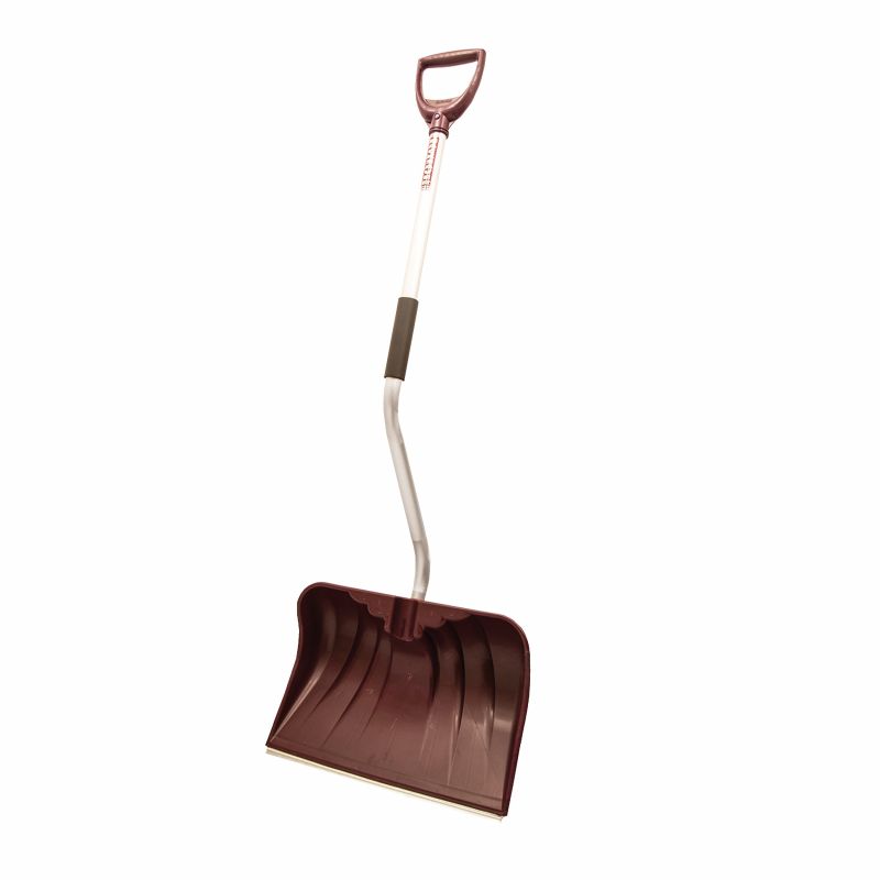 Rugg 36PBSLW-S Snow Shovel and Pusher, 20 in W Blade, Polyethylene Blade, Aluminum Handle, D-Shaped Handle, Admiral Navy Admiral Navy, 13-1/2 In