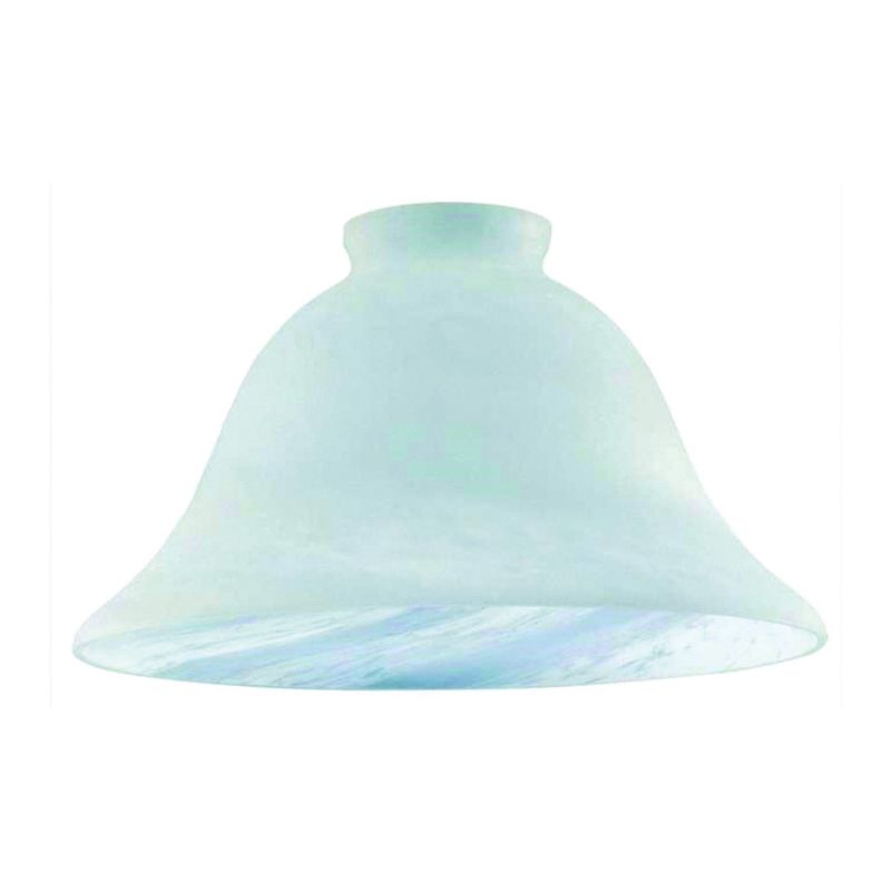 Westinghouse 8133300 Light Shade, Wide Bell, Glass, White White