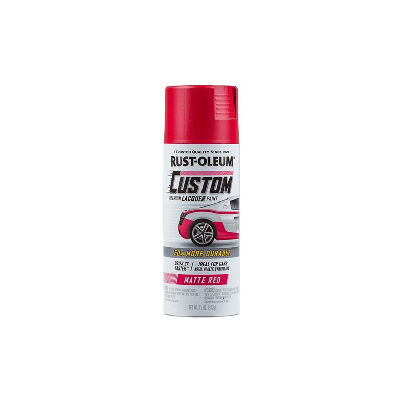 Rust-Oleum 311484 Automotive Spray Paint, Matte, Red, 11 oz, Can Red