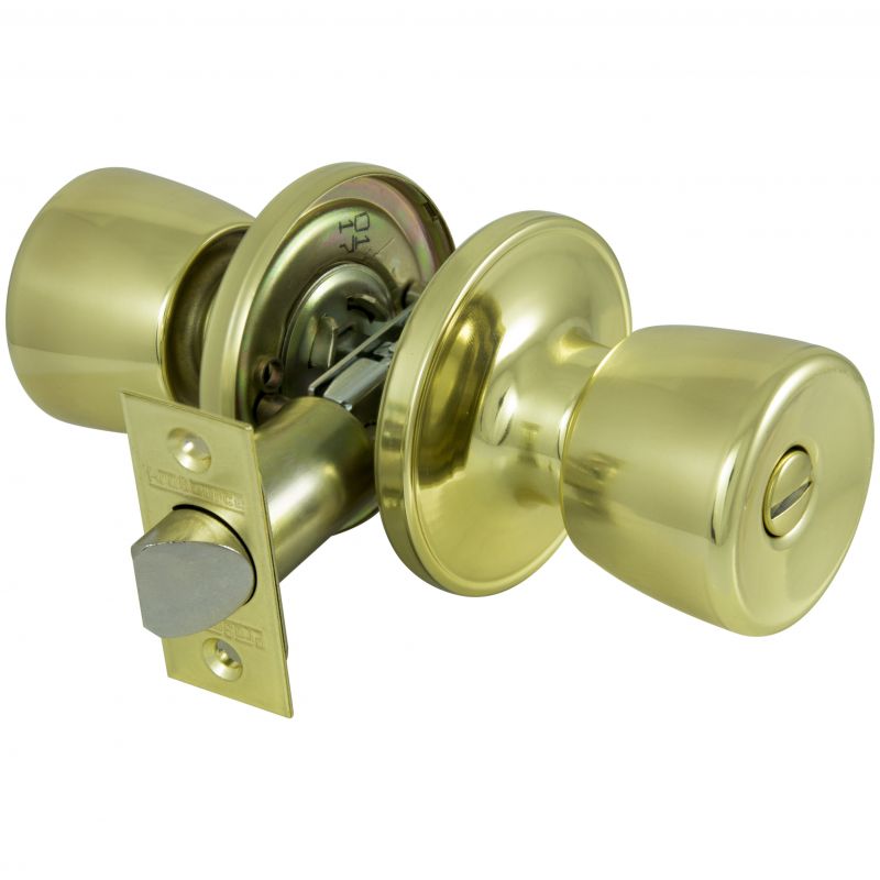 ProSource Privacy Lockset, Tubular, Tulip Design, Brass