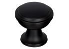 Amerock Westerly Series BP53718BBR Cabinet Knob, 1-3/16 in Projection, Zinc, Black Bronze 1-3/16 In L X 1-3/16 In W, Transitional