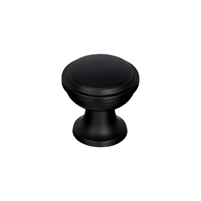 Amerock Westerly Series BP53718BBR Cabinet Knob, 1-3/16 in Projection, Zinc, Black Bronze 1-3/16 In L X 1-3/16 In W, Transitional