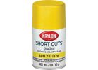 Krylon Short Cuts Enamel Spray Paint Sun Yellow, 3 Oz.